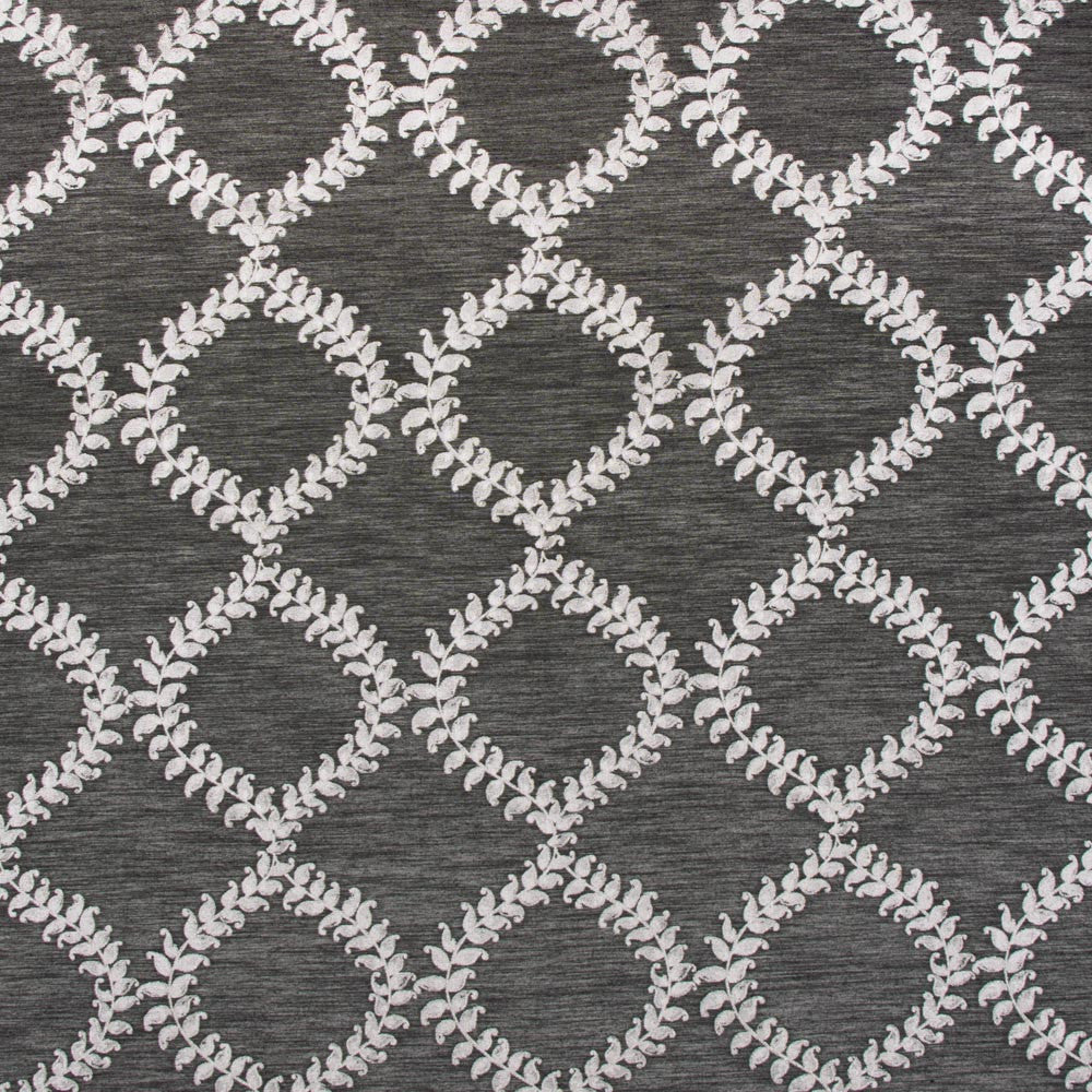 One Morning Raven by Carole Designer Fabric Silver Fox 67% Polyester, 33% Cotton India Passes 30,000 Double Rubs Wyzenbeek Horizontal: 9 and Vertical: 95 54 - Swanky Fabrics -