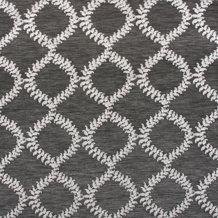 One Morning Raven by Carole Designer Fabric Silver Fox 67% Polyester, 33% Cotton India Passes 30,000 Double Rubs Wyzenbeek Horizontal: 9 and Vertical: 95 54 - Swanky Fabrics -