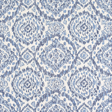 Popular Belief Coastal by Carole Designer Fabric Bluebell 36% Polyester, 26% Cotton, 22% Viscose, 16% Linen China 30,000 Wyzenbeek Double Rubs 13 1/2" V, 13 1/2" H 56" - Swanky Fabrics -