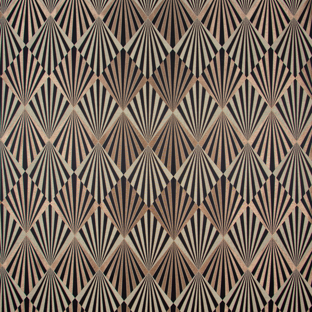 Rays Of Light Ebony by Carole Designer Fabric Birch 100% Polyester China N/A Horizontal: 18 and Vertical: 7 55 - Swanky Fabrics -