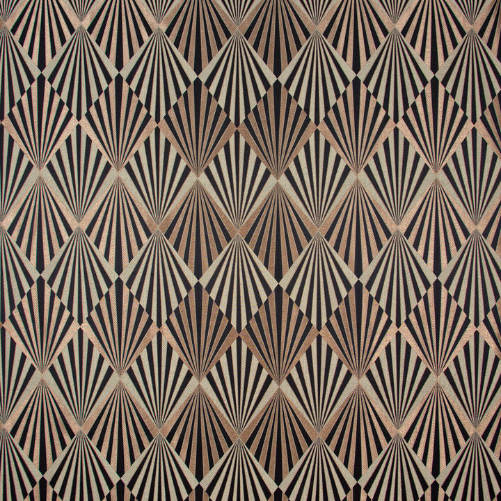 Rays Of Light Ebony by Carole Designer Fabric Birch 100% Polyester China N/A Horizontal: 18 and Vertical: 7 55 - Swanky Fabrics -