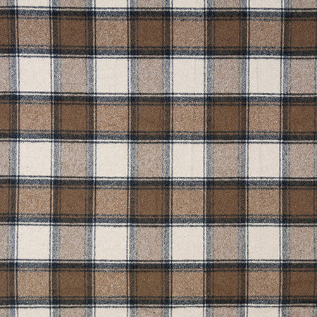 Kingsley Walnut by Carole Designer Fabric Well Suited 40% Wool, 35% Polyester, 15% Nylon, 10% Acrylic 51,000 Wyzenbeek Double Rubs 7 1/2" V, 6 3/4" H 54" - Swanky Fabrics -