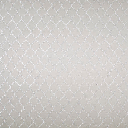 Jury's Out Silver by Carole Designer Fabric Haven 100% Polyester India 4 1/4" V, 3" H HD 51.5" - Swanky Fabrics -