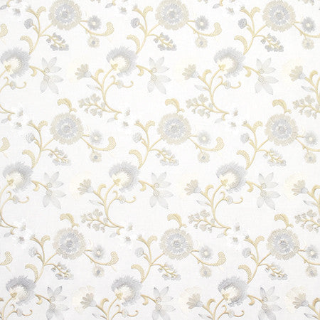 Always There Marble by Carole Designer Fabric Wallflower Base: 52% Cotton, 48% Polyester. Embr: 100% Poly INDIA 15,000 Wyzenbeek Double Rubs 9 1/4" V, 8 3/4" H 52.5" - Swanky Fabrics -