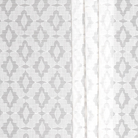 Perfect Day Ivory by Carole Designer Fabric Sheer Impressions 51% Recycled Polyester, 49% Polyester N/A 15 3/4" V, 3 1/8" H 130" - Swanky Fabrics -