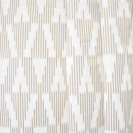 Stand Here Wheat by Carole Designer Fabric Sheer Luxury 100% Polyester TURKEY 11 3/8" V, 7 7/8" H 118" - Swanky Fabrics -