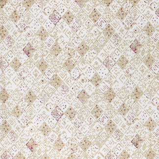 Circa Aztec by Carole Designer Fabric Mulberry Sangria 90% Cotton, 10% Linen Pakistan N/A </p><p>Repeat: 27" V, 24 7/8" H 58" - Swanky Fabrics -