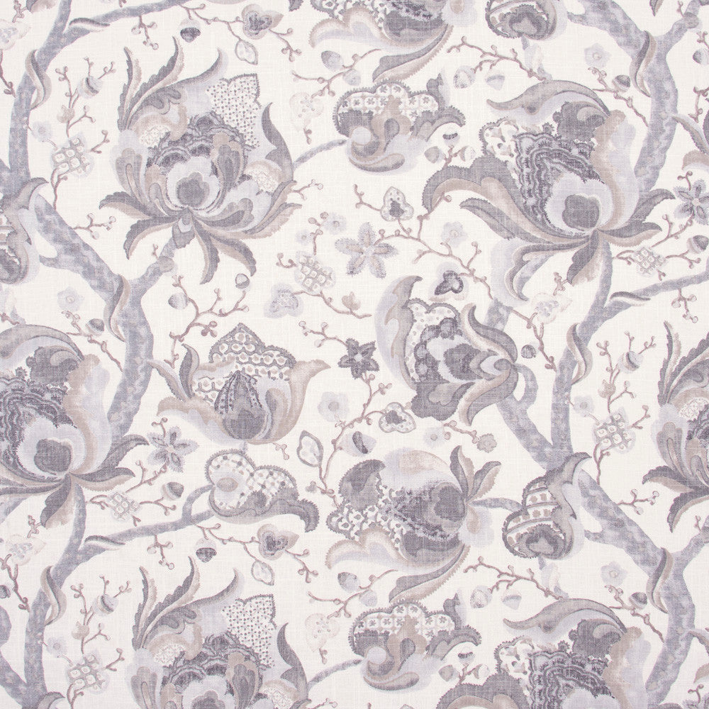 Immerse Yourself Grey by Carole Designer Fabric White Smoke 55% Linen, 45% Rayon-SSR Finished in USA Passes 15,000 Double Rubs Wyzenbeek Horizontal: 27 and Vertical: 27 54 - Swanky Fabrics -