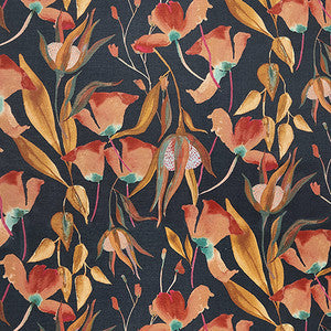Carole Fabric Tropical Garden Indigo