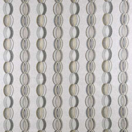Chained To You Slate by Carole Designer Fabric From The Heart 52% Cotton, 48% Polyester India 6 1/4" V, 8 7/8" H 53" - Swanky Fabrics -