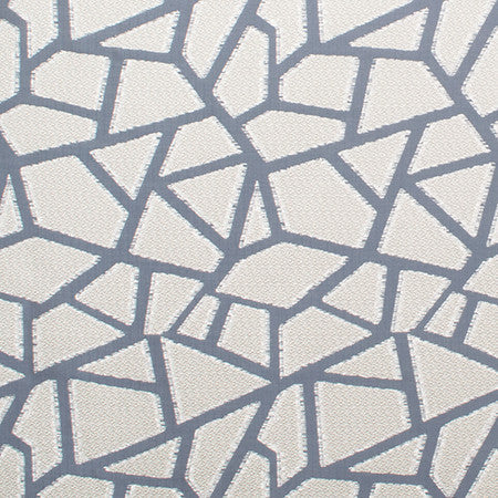 All Angles Delft by Carole Designer Fabric Radiance 100% Polyester Turkey N/A 18" V, 10" H 58" - Swanky Fabrics -