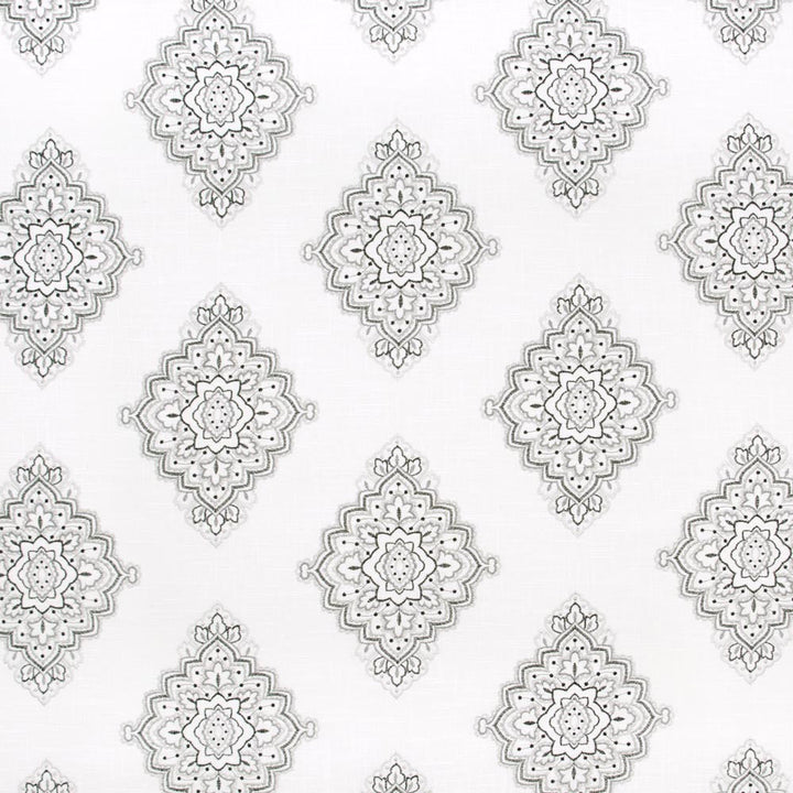 My Alibi Ebony by Carole Designer Fabric Onyx & Ivory 55% Linen, 45% Rayon China Passes 30,000 Double Rubs Wyzenbeek Horizontal: 1775 and Vertical: 155 53 - Swanky Fabrics -