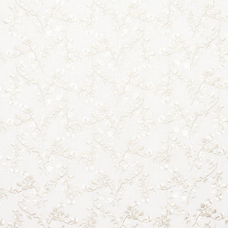 Chance For Us Off White by Carole Designer Fabric Moonstone 60% Cotton, 30% Polyester, 10% Linen India 9 1/4" V, 10 5/8" H 51.5" - Swanky Fabrics -