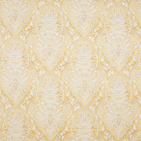 Among Friends Sunshine by Carole Designer Fabric Lemongrass 100% Polyester Spain Passes 18,000 Circular Rubs Martindale Horizontal: 18 1/8" and Vertical: 25" V 54" - Swanky Fabrics -