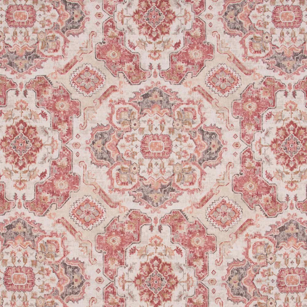 Global Inspiration Canyon by Carole Designer Fabric Red Sea 89% Polyester, 11% Linen Turkey 30,000 Wyzenbeek Double Rubs Horizontal: 27 and Vertical: 27 54 - Swanky Fabrics -