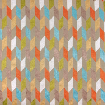 Talking Points Fiesta by Carole Designer Fabric VIBRANCE 100% Cotton India N/A Horizontal: 10 1/4" and Vertical: 15 3/8" V 52" - Swanky Fabrics -