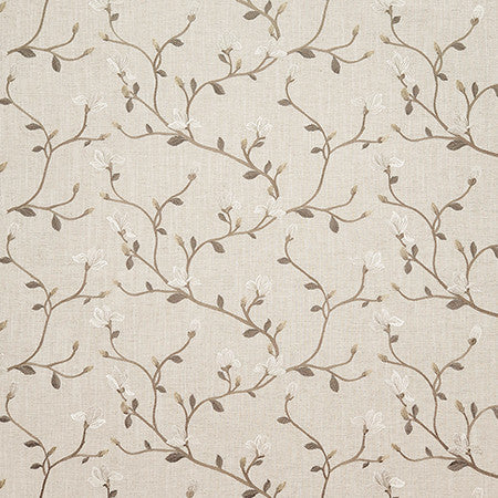Season Opener Mocha by Carole Designer Fabric Earth & Stone 52% Polyester, 21% Viscose, 18% Cotton, 9% Linen India N/A 9 1/2" V, 16 3/4" H 51" - Swanky Fabrics -