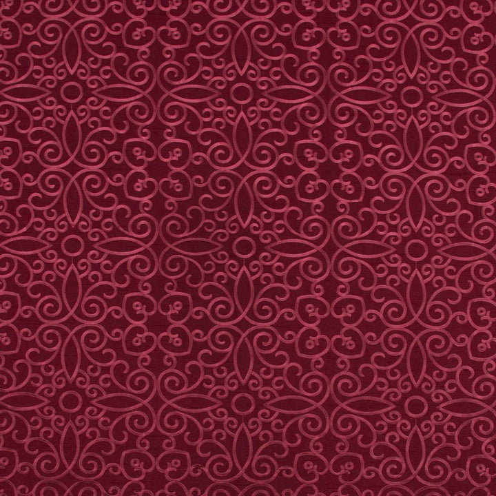 Hidden Hearts Maroon by Carole Designer Fabric Red Sea 100% Polyester India N/A Horizontal: 10.25 and Vertical: 9.5 51.5 - Swanky Fabrics -
