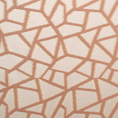 All Angles Cinnamon by Carole Designer Fabric Radiance 100% Polyester Turkey 18" V, 10" H 58" - Swanky Fabrics -