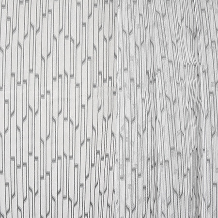 On The Hunt Gray by Carole Designer Fabric Sheer Luxury 100% Polyester TURKEY N/A 10" V, 8 1/2" H 118" - Swanky Fabrics -
