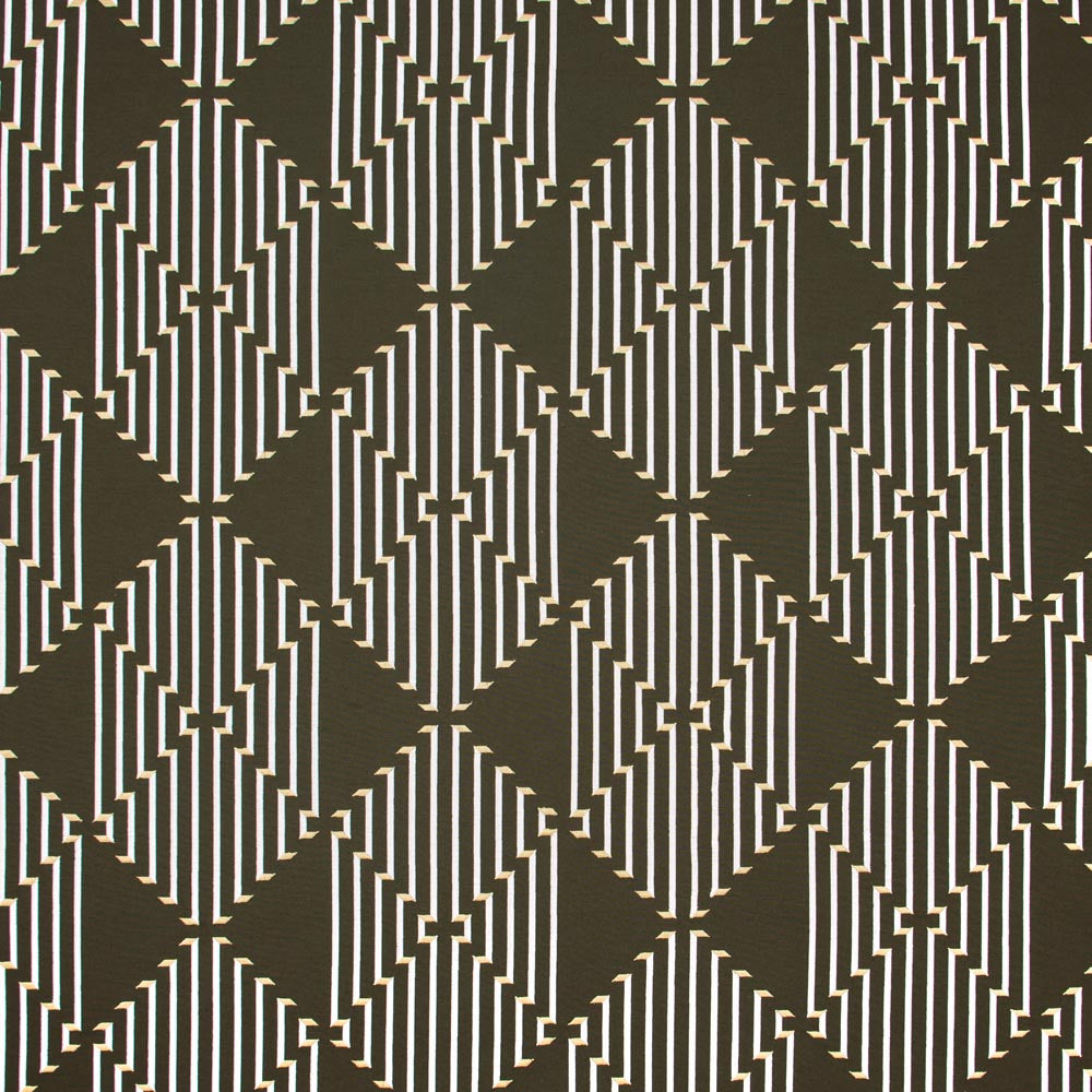 Conversation Piece Chocolate by Carole Designer Fabric Coconut Cream 80% Cotton, 20% Polyester India N/A Horizontal: 17 and Vertical: 15 52 - Swanky Fabrics -