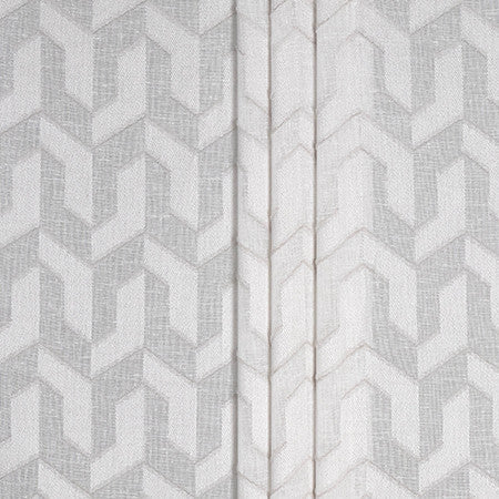 Lightest Touch Oyster by Carole Designer Fabric Sheer Impressions 100% Polyester N/A 3 7/8" V, 3 3/8" H 118" - Swanky Fabrics -