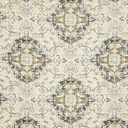 Dallington Ebony by Carole Designer Fabric Evergreen 100% Cotton Pakistan 24 1/2" V, 13 1/2" H HD 54" - Swanky Fabrics -