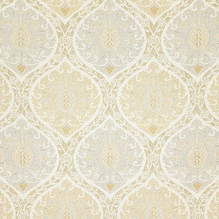 Stateside Maize by Carole Designer Fabric Evergreen 90% Cotton, 10% Linen-SSR Printed In Usa 30,000 WYZENBEEK DOUBLE RUBS 18" V, 13 1/2" H 54" - Swanky Fabrics -
