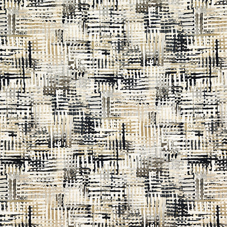 Caught Up Flannel by Carole Designer Fabric Earth & Stone 59% Cotton, 26% Recycled Polyester, 15% Polyester China 24 1/2" V, 13 1/2" H HD 54" - Swanky Fabrics -
