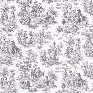 Carole Fabric Country Toile Noir