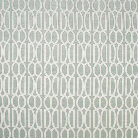 Double Coverage Seaglass by Carole Designer Fabric Modern Castle 74% POLYESTER, 26% VISCOSE INDIA 9 1/4" V, 4 1/2" H 55" - Swanky Fabrics -