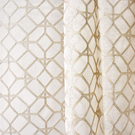 Love For All Natural by Carole Designer Fabric Sheer Luxury Base: 80% Polyester, 20% Cotton. Embr: 100% Viscose INDIA 6 1/2" V, 6 1/4" H 104" - Swanky Fabrics -