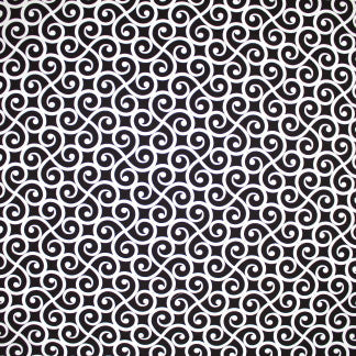 Your Style Noir by Carole Designer Fabric Imagination 100% Cotton Duck Turkmenistan Passes 30,000 Double Rubs Wyzenbeek Horizontal: 6 3/4" and Vertical: 6 3/4" V 54" - Swanky Fabrics -