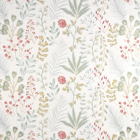 Field Of Sprigs Spa by Carole Designer Fabric From The Heart 58% Cotton, 42% Polyester India 12 3/4" V, 26" H 51.75" - Swanky Fabrics -