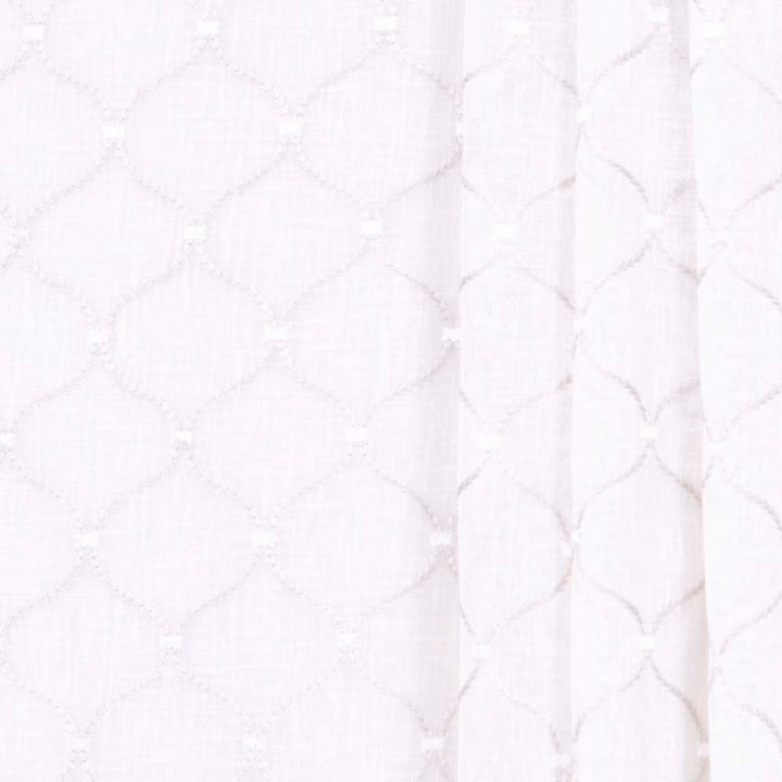 Rollover Pearl by Carole Designer Fabric Sheer Intrigue 100% Polyester India N/A Horizontal: 4 and Vertical: 4.375 51 - Swanky Fabrics -
