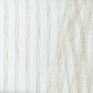 Pencil Thin Parchment by Carole Designer Fabric Sheer Wonder 100% Polyester TURKEY N/A 1" H 118" - Swanky Fabrics -