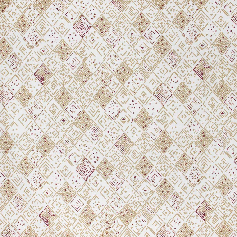 Circa Aztec by Carole Designer Fabric Mulberry Sangria 90% Cotton, 10% Linen Pakistan N/A Horizontal: 24875 and Vertical: 27 58 - Swanky Fabrics -