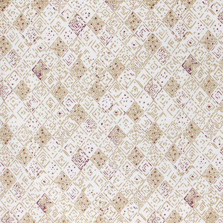 Circa Aztec by Carole Designer Fabric Mulberry Sangria 90% Cotton, 10% Linen Pakistan N/A Horizontal: 24875 and Vertical: 27 58 - Swanky Fabrics -