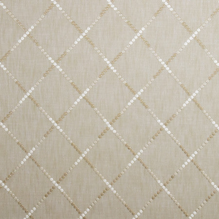 Just Dance Flax by Carole Designer Fabric From The Heart 54% Cotton, 46% Polyester India 7 5/8" V, 6 7/8" H 55" - Swanky Fabrics -