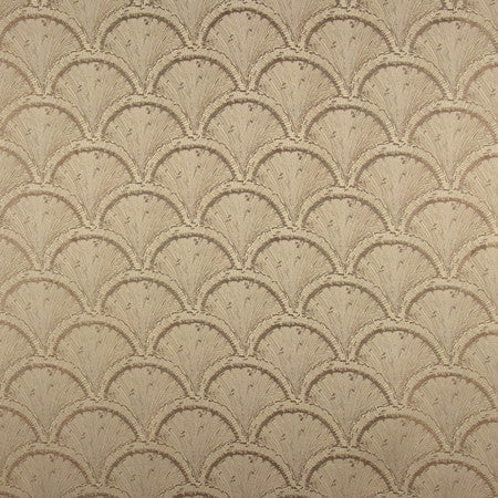 Shell Shock Gold by Carole Designer Fabric Marble & Brass 100% Polyester India N/A 6 3/4" V, 6 5/8" H 54" - Swanky Fabrics -