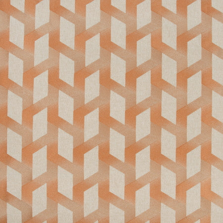 Multiplex Copper by Carole Designer Fabric DESERT WANDERER 70% Polyester, 30% Linen India 6 1/2" V, 8 3/4" H 52" - Swanky Fabrics -