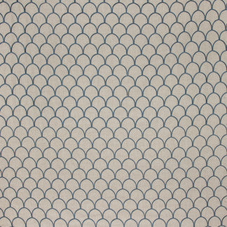Around The Bend River by Carole Designer Fabric French Navy 88% Polyester, 7% Rayon, 5% Linen China Passes 60,000 Double Rubs Wyzenbeek </p><p>Repeat: 4" V, 2 3/4" H 54" - Swanky Fabrics -