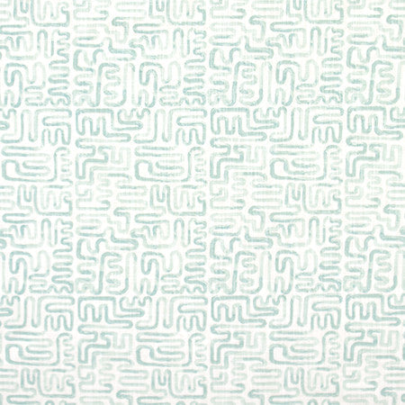 No Hesitation Water by Carole Designer Fabric Jade 100% Cotton Pakistan 12 1/2" V, 9" H 54" - Swanky Fabrics -