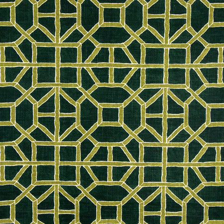 Gate House Rosemary by Carole Designer Fabric Serene Green 75% Cotton, 25% Linen-Soil Repellent 9,000 Wyzenbeek Double Rubs 12 1/2" V, 13 3/4" H 55" - Swanky Fabrics -