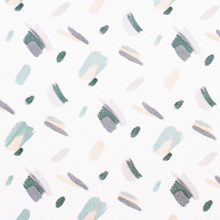 Brush Away Laurel Green by Carole Designer Fabric Spearmint 36% Polyester, 26% Cotton, 22% Viscose, 16% Linen China 17 1/2" V, 18" H 53" - Swanky Fabrics -