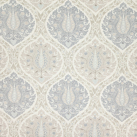 Stateside Taupe by Carole Designer Fabric Dewdrop 90% Cotton, 10% Linen-SSR Printed In Usa 18" V, 13 1/2" H 54" - Swanky Fabrics -