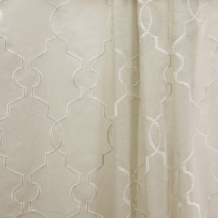 <p>Quiet Spot Parchment by Carole Designer Fabric</p><p><strong>Required Minimum Quantity Purchase: 2 yards</strong></p><p>Book: Sheer Delight</p><p>Content: Base: 88% Polyester, 12% Cotton Embr: 100% Polyester</p><p>Origin: </p><p>Performance: N/A</p><p>Repeat: 12 3/4" V, 6 1/2" H</p><p>Width: 51*"</p>
