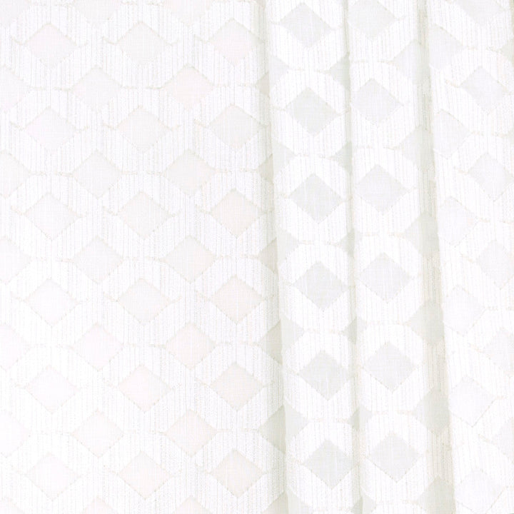 Diamond Path Beige by Carole Designer Fabric Sheer Marvel 100% Polyester TURKEY N/A Horizontal: 4 and Vertical: 375 118 - Swanky Fabrics -