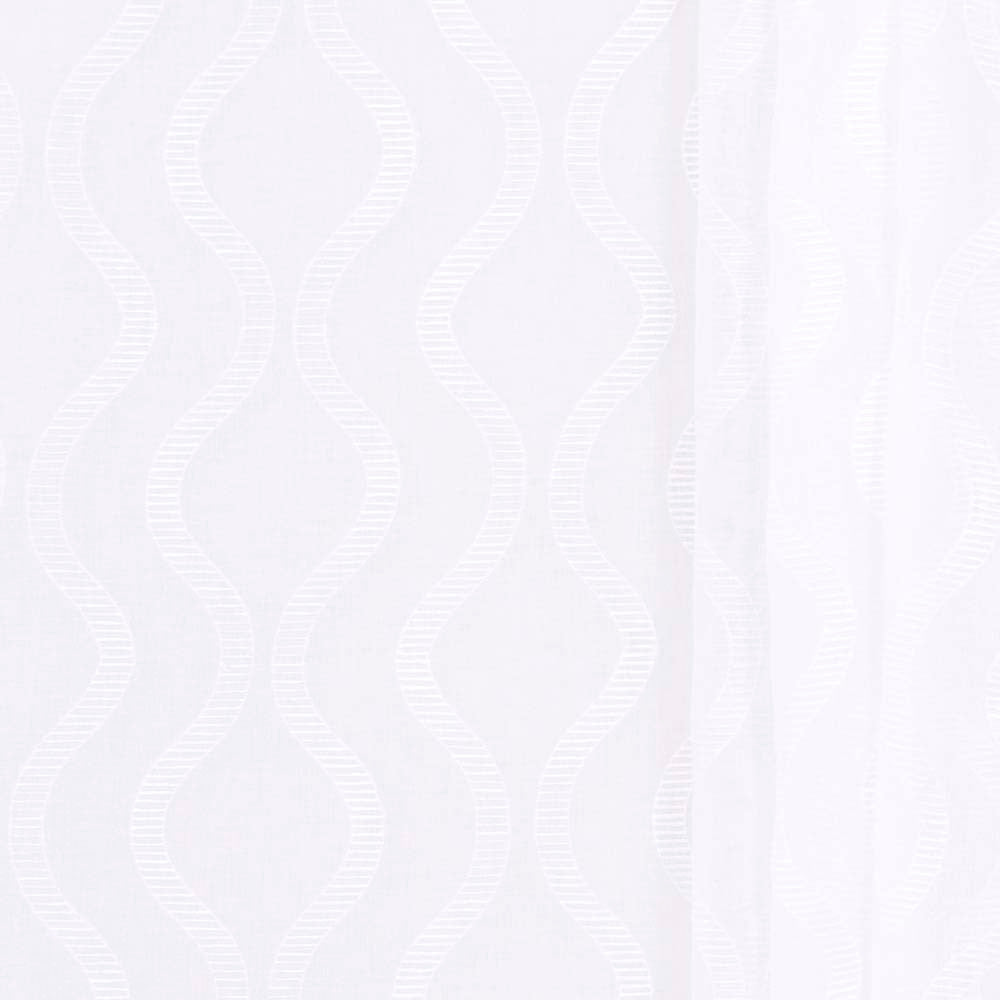 Palace Arch White by Carole Designer Fabric Sheer Intrigue 100% Polyester China N/A Horizontal: 9.125 and Vertical: 6 54 - Swanky Fabrics -