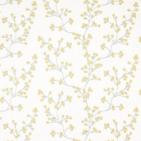 Sweet Treat Dandelion by Carole Designer Fabric Moonstone 73% Cotton, 27% Polyester India 12,000 Wyzenbeek Double Rubs 9 1/8" V, 18 1/4" H 54.5" - Swanky Fabrics -